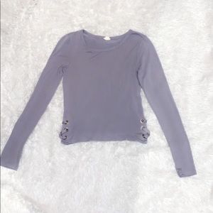 COPY - GARAGE periwinkle long sleeve shirt